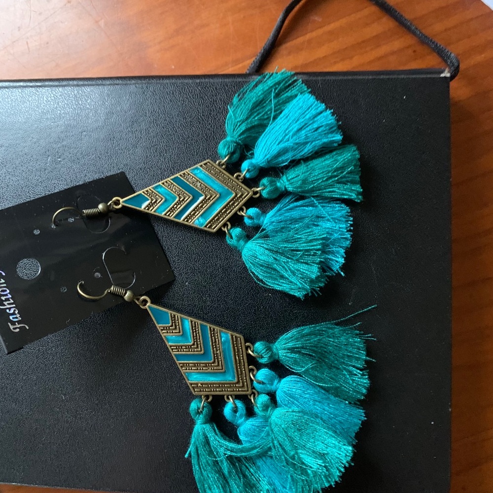 Tassel earrings (pierced)